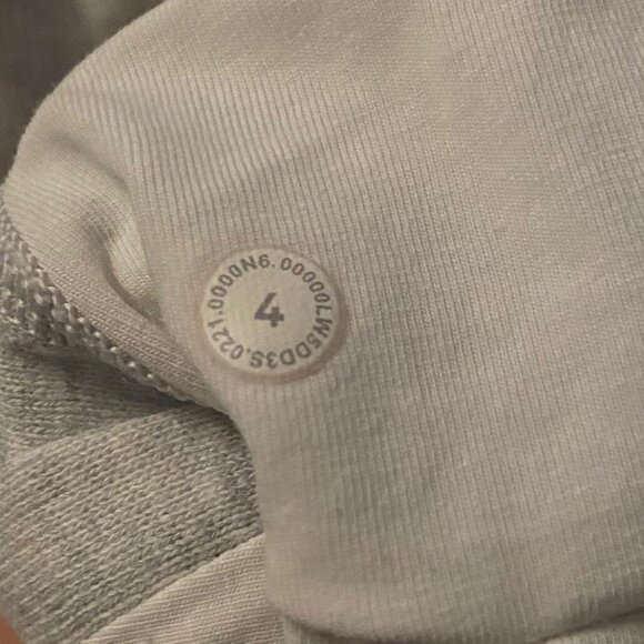 Lululemon Scuba Fleece Jogger Light Gray Size 4 - Picture 9 of 9